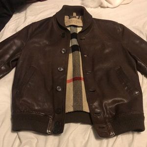 Men’s Burberry leather